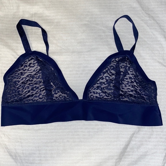 Victoria's Secret Other - VICTORIA’S SECRET navy blue sheer bralette Size Large
